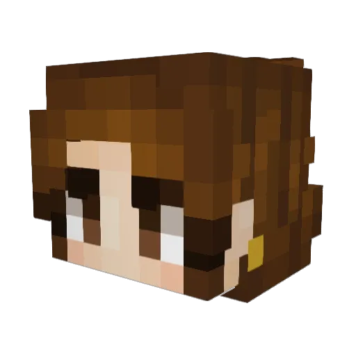 Belle___ Minecraft avatar head, 3D render