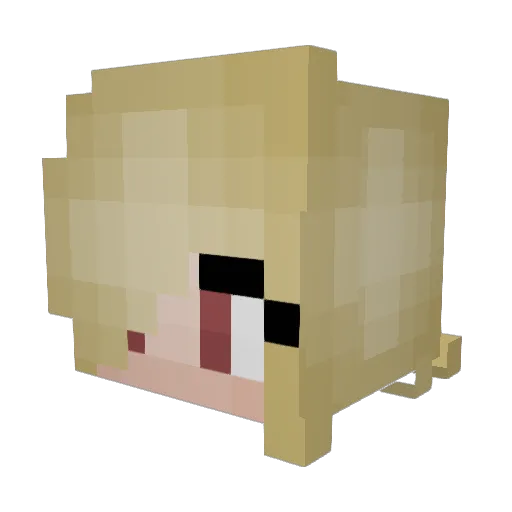 Bellfemoth Minecraft avatar head, 3D render