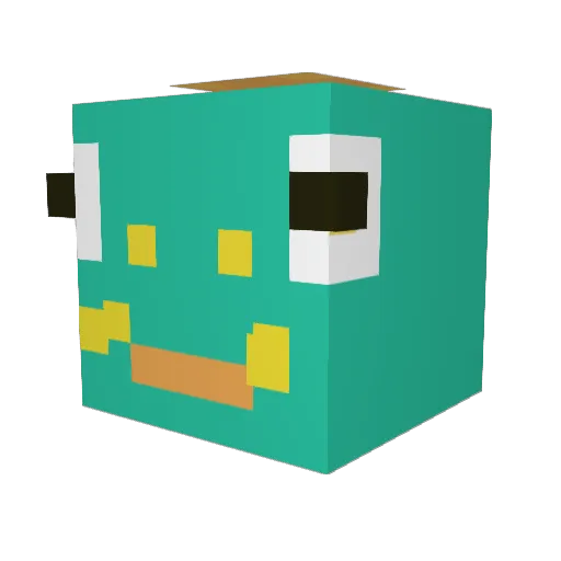 BelliKingGaming Minecraft avatar head, 3D render