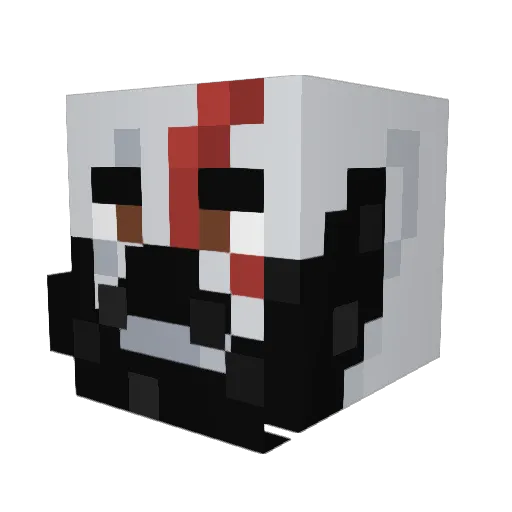 Belligator Minecraft avatar head, 3D render