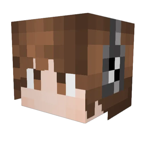 Bellmeyer Minecraft avatar head, 3D render