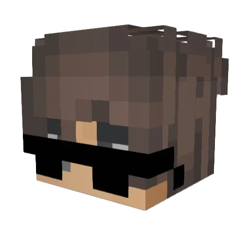 Bello_86 Minecraft avatar head, 3D render