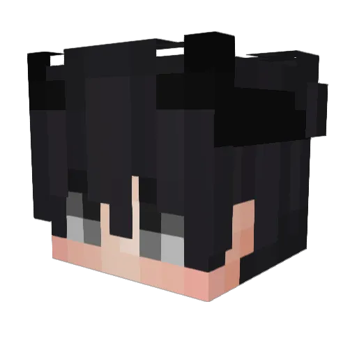 Bellris Minecraft avatar head, 3D render