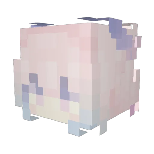 Bells2333 Minecraft avatar head, 3D render
