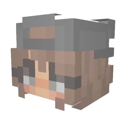 BellsNotFoundUwU Minecraft avatar head, 3D render