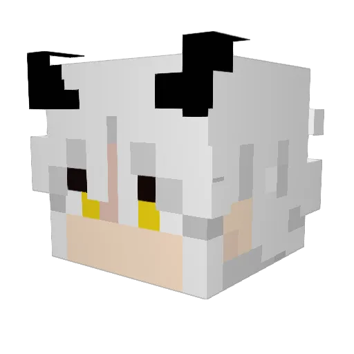 Bellura078 Minecraft avatar head, 3D render