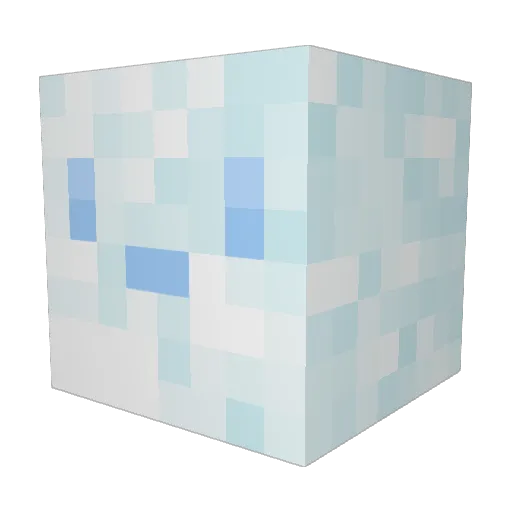 BellyButtonFluff Minecraft avatar head, 3D render