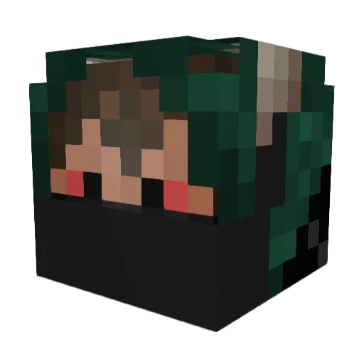 Bellzebu Minecraft avatar head, 3D render
