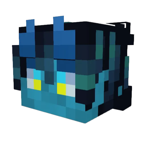 BelmonKun Minecraft avatar head, 3D render