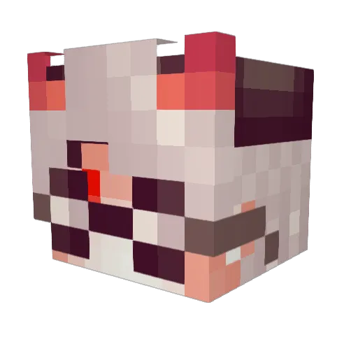 BelniKST Minecraft avatar head, 3D render