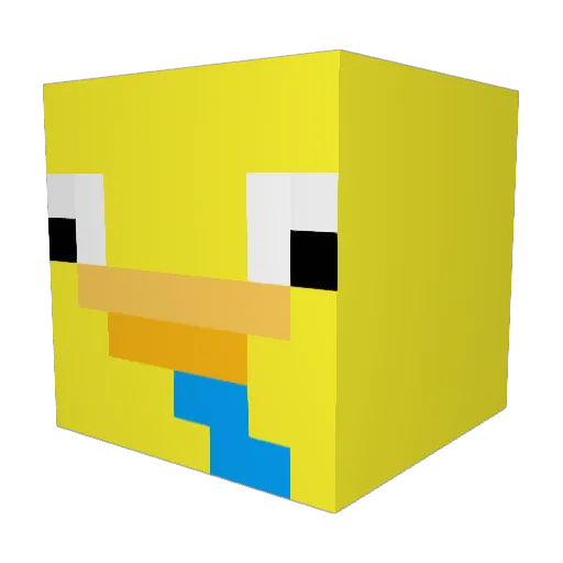 BelnuX Minecraft avatar head, 3D render