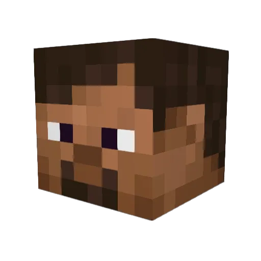 BelovedChapin Minecraft avatar head, 3D render