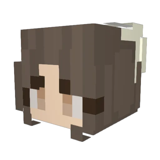 BelovedLexi13 Minecraft avatar head, 3D render