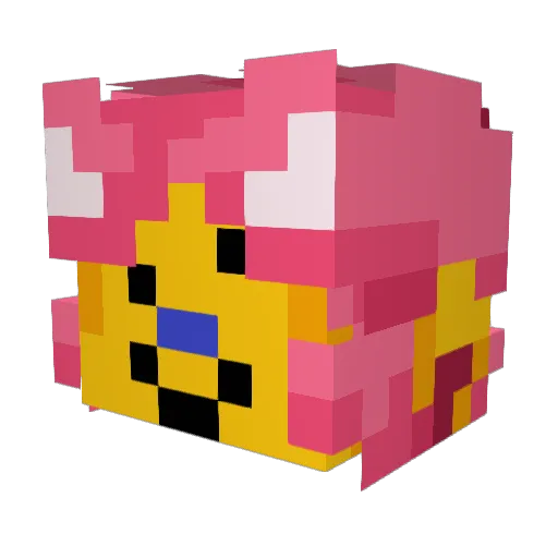 BelovedLion Minecraft avatar head, 3D render