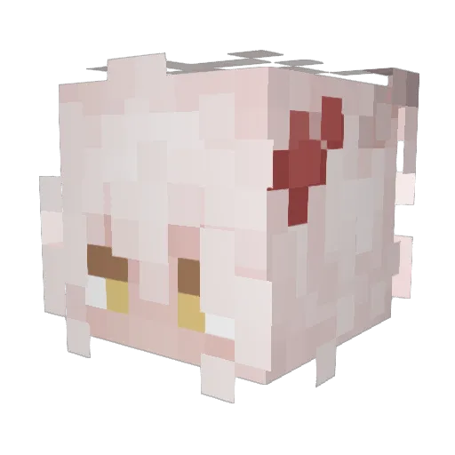 Belovla Minecraft avatar head, 3D render