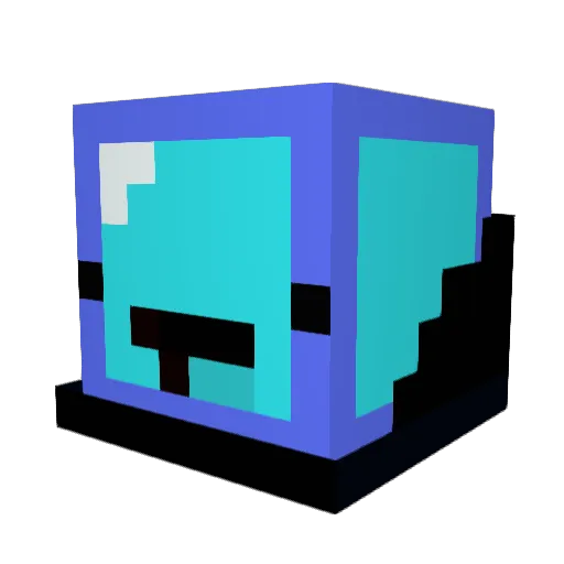 Below0_DryIce Minecraft avatar head, 3D render