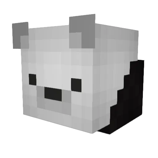 BelseBubbe Minecraft avatar head, 3D render
