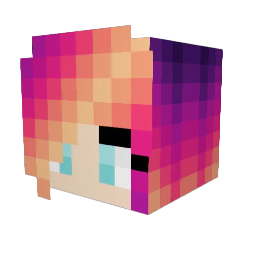 Belsha Minecraft avatar head, 3D render