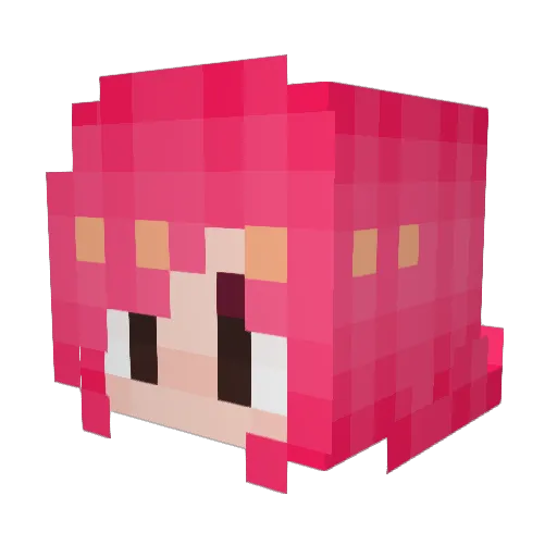 BelshilAtaru Minecraft avatar head, 3D render