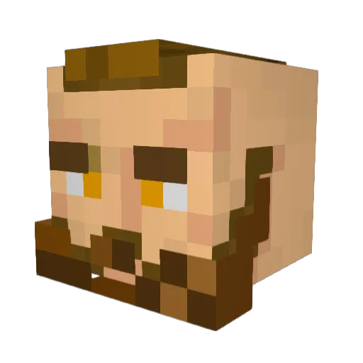 BeltFedGaming Minecraft avatar head, 3D render