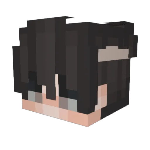 Belutyyy Minecraft avatar head, 3D render