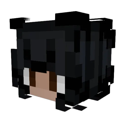 Belza121 Minecraft avatar head, 3D render