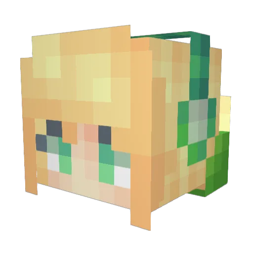 Belzan04 Minecraft avatar head, 3D render