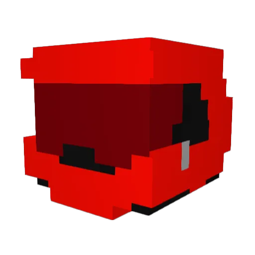 Belzimar Minecraft avatar head, 3D render
