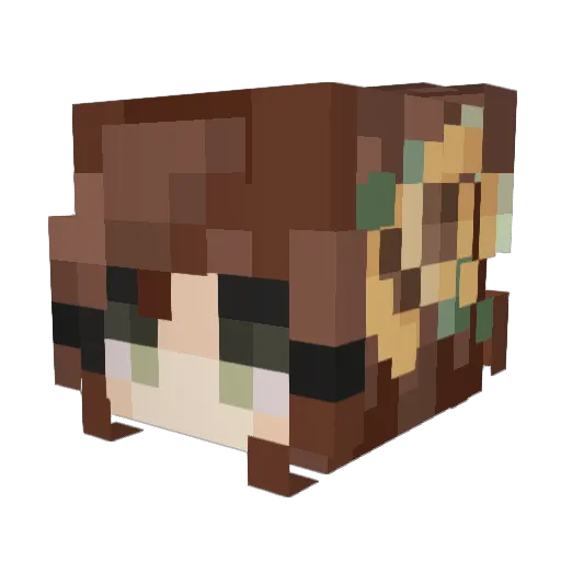 Belzinha__ Minecraft avatar head, 3D render