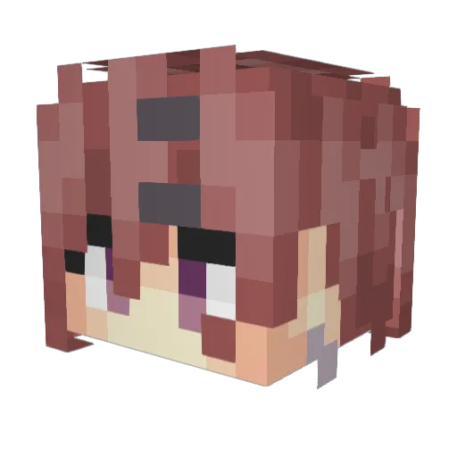 Bemanus Minecraft avatar head, 3D render