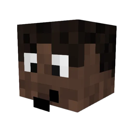 Bemarppe10 Minecraft avatar head, 3D render