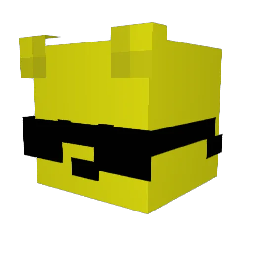 Bembyyy Minecraft avatar head, 3D render