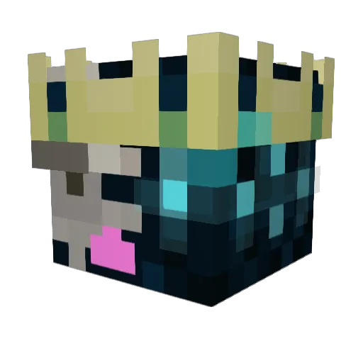 Bemmig Minecraft avatar head, 3D render