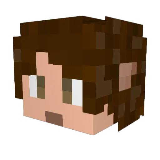 Bemybuddy7 Minecraft avatar head, 3D render
