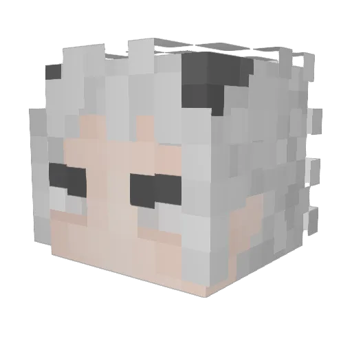 Ben01230 Minecraft avatar head, 3D render