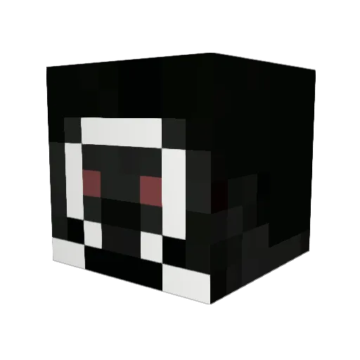 Ben0mega Minecraft avatar head, 3D render
