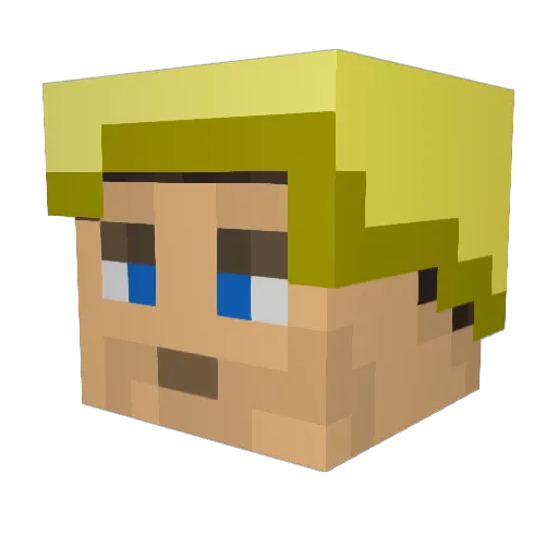 Ben1685 Minecraft avatar head, 3D render