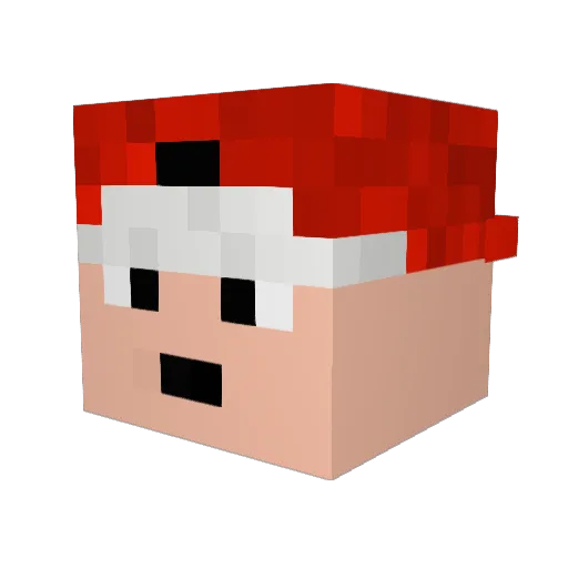 Ben352 Minecraft avatar head, 3D render
