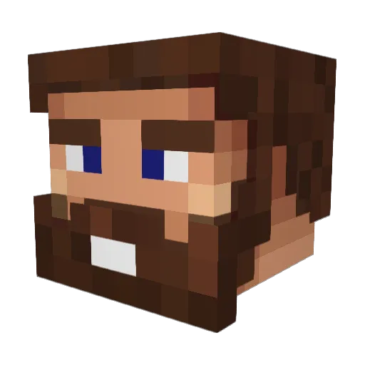 Ben43215 Minecraft avatar head, 3D render