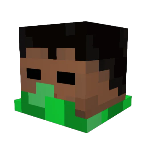 Ben501i Minecraft avatar head, 3D render