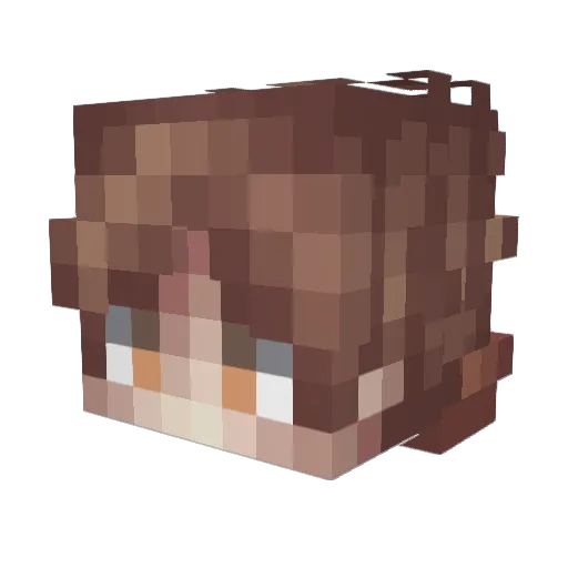 BenAliHuseyn Minecraft avatar head, 3D render