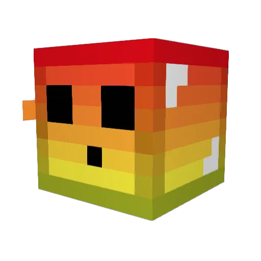 BenAshoya Minecraft avatar head, 3D render