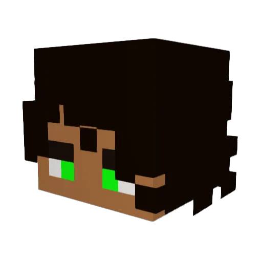 BenBathBeyond Minecraft avatar head, 3D render