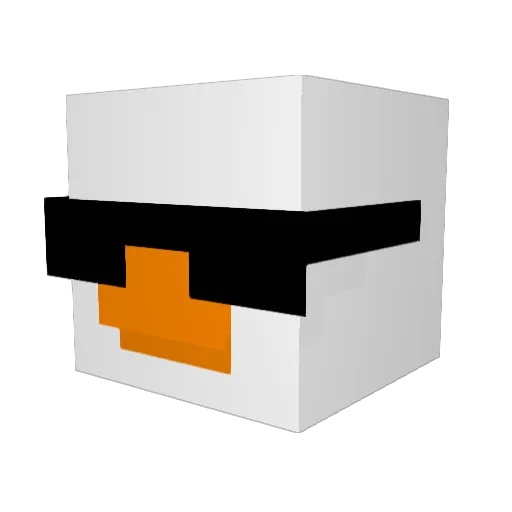 BenBatuss Minecraft avatar head, 3D render
