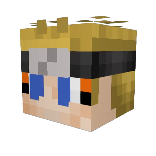 BenBot2 Minecraft avatar head, 3D render