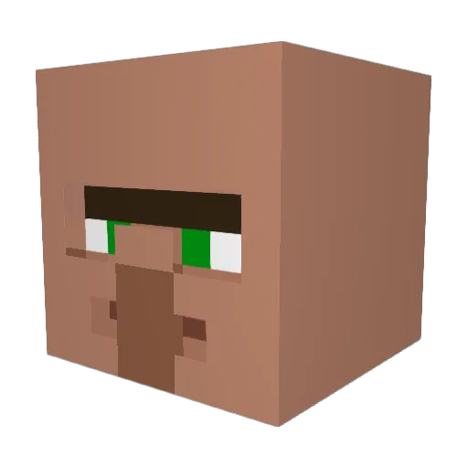 BenCraftedYT Minecraft avatar head, 3D render