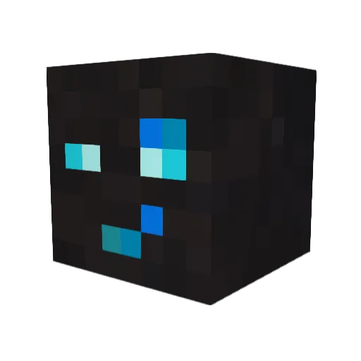 BenCubed Minecraft avatar head, 3D render