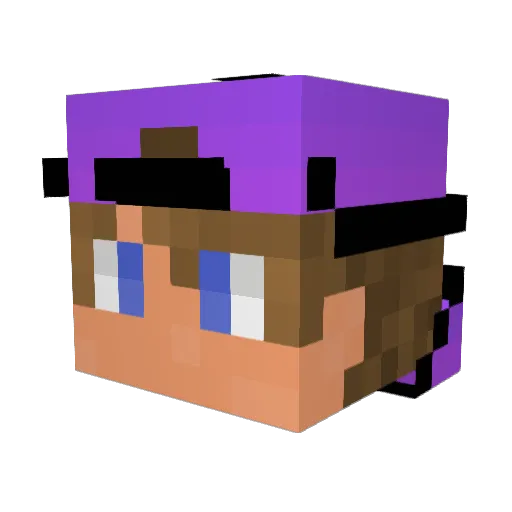 BenDELUXX Minecraft avatar head, 3D render