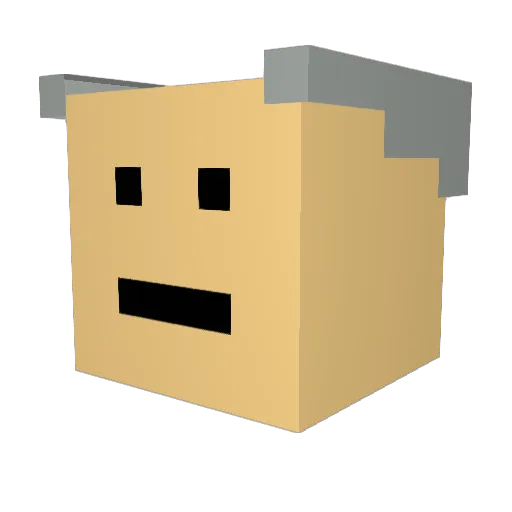 BenDover4 Minecraft avatar head, 3D render