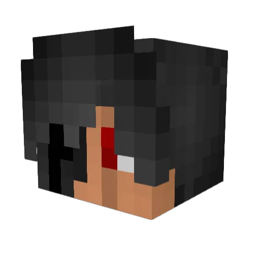 BenDow_w Minecraft avatar head, 3D render